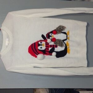 FOREVER 21 Cute Penguin Holiday Sweater size small